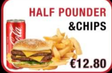 Half Pounder & Chips deal