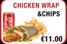 Chicken Wrap & Chips deal
